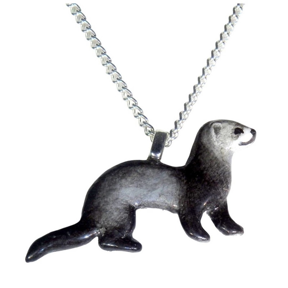 Black Sable Ferret Necklace 739